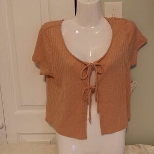 Self Esteem short sleeve Cardigan  NWT size Large